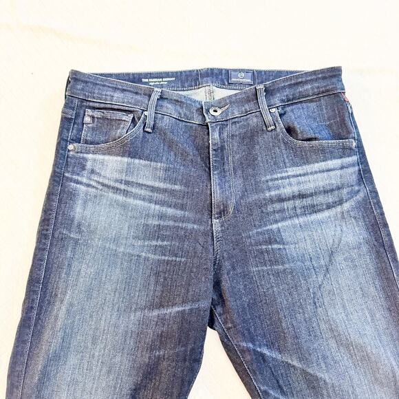 AG The Farrah Skinny High-Rise Dark Wash Denim Jeans Size 31 - Picture 6 of 9